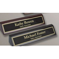 Black Piano Finish Name Plate (10")